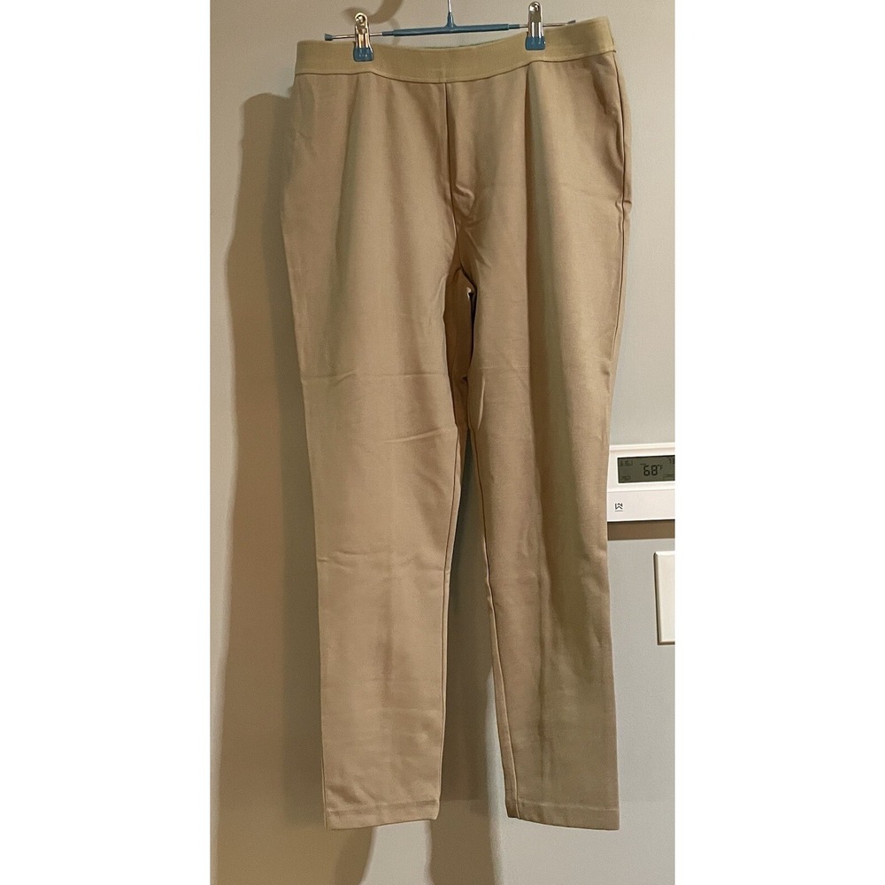 Boden Pants Pull On Trousers Elastic Waist Viscose Poly Blend Womens Size 12